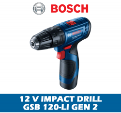 BOSCH 12V CORDLESS IMPACT DRILL GSB 120-LI GEN 2