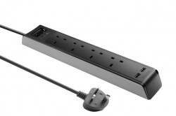 TARGUS SMART 4 SURGE PROTECTED EXTENSION SOCKET WITH 2 USB