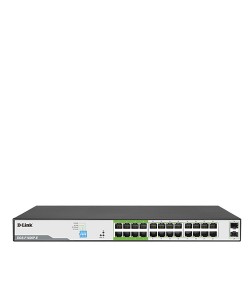 D-LINK DGS-F1026P-E 250M 24-Port Gigabit PoE Switch + 2 SFP 