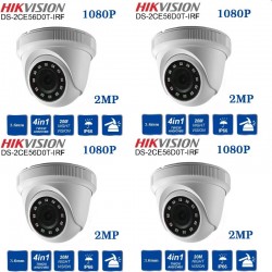 HIKVISION DS-2CE56D0T 4 CAMERA PACKAGE (INCLUDING 2TB HDD)