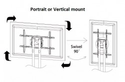 QUEENIE MOVABLE ROTATABLE TV STAND QTS-380 32"-70" 45KG