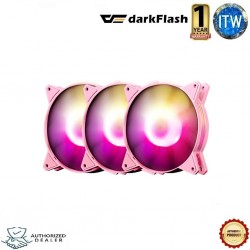 DarkFlash C6 3in1 fan pack Pink -AG-DF-C6-3in1-PK