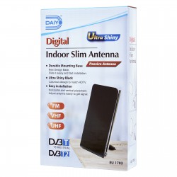 DAIYO DIGITAL INDOOR SLIM ANTENNA FM + DVB-T2 EU1703