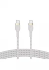 BELKIN USB-C to USB-C 2.0, SILICONE, 1M, WHT CAB009bt1MWH