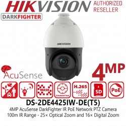 HIKVISION DS-2DE4425IW-DE PTZ 4MP 25X ZOOM POE IP DOME CCTV