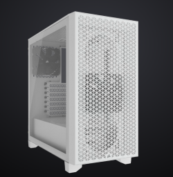 Corsair 3000D Airflow Mid-Tower PC Case - White - 2x SP120 E
