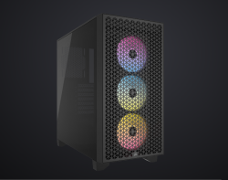 Corsair 3000D Airflow RGB Mid-Tower PC Case - Black - 3x AR1