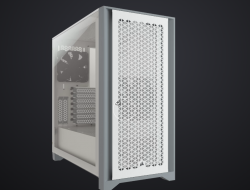 Corsair 4000D Airflow Tempered Glass Mid-Tower Case, White C