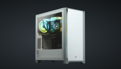 Corsair?4000D?Tempered Glass Mid-Tower Case, White CS-CC-901