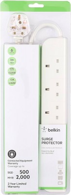 BELKIN F9E600sa3M Economy Series 6-Socket Surge Protector 3 