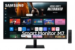 SAMSUNG 32" 4K M7 FLAT SMART MONITOR LS32DM700UEXXS