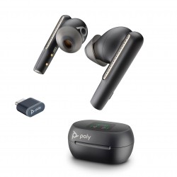 Poly 7Y8H3AA Poly Voyager Free 60 UC Carbon Black Earbuds +B