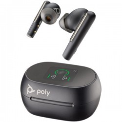 Poly 7Y8H4AA Poly Voyager Free 60 UC Carbon Black Earbuds +B