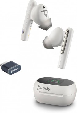 Poly 7Y8L5AA Poly Voyager Free 60 UC M White Sand Earbuds +B
