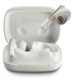 Poly 7Y8L3AA Poly Voyager Free 60 UC White Sand Earbuds +BT7