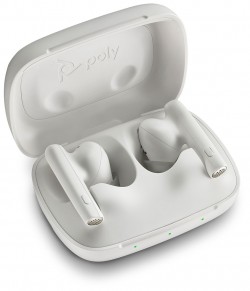 Poly 7Y8L4AA Poly Voyager Free 60 UC White Sand Earbuds +BT7