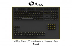 AKKO Keycap - ASA Profile - Clear Transparent Black (155pcs 