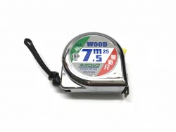 WOOD CHROME DUAL SIDE FENGSHUI MEASURING TAPE 7.5M