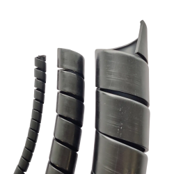 SPIRAL CABLE ORGANIZER BLACK 19MM (10M/PACK)