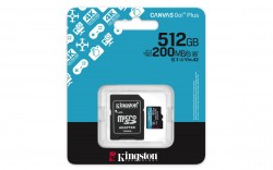 KINGSTON CANVAS GO! PLUS 512GB 200MB/S CLASS 10 MICRO SD