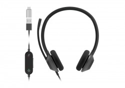 Cisco HS-W-322-C-RJ9 Headset 322 Wired Dual On-Ear Carbon Bl