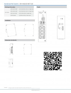 DAHUA HS4210-8GT-110 SWITCH DIN-RAIL Gigabit Switch