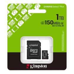 KINGSTON CANVAS SELECT PLUS 1TB 150MB/S CLASS 10 MICRO SD