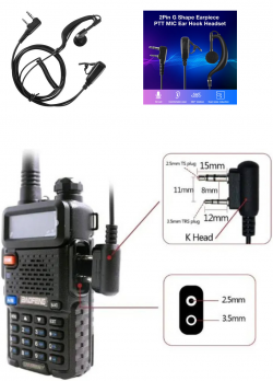 PROFESSIONAL EARPIECE FOR BAOFENG KENWOOD WALKIE TALKIE