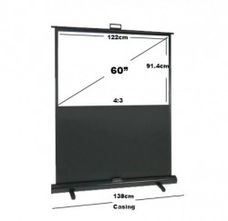 60" Floor-Up Projector Screen – 4:3
