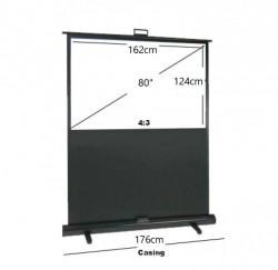 80" Floor-Up Projector Screen – 16:9