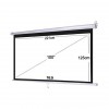 100" Manual Pull-Down Projector Screen – 16:9