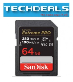 Sandisk ExtremePRO 64Gb SDXC UHS-II V60 R280MB/s