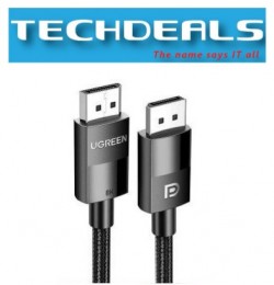 Ugreen 60843 DP1.4 Male to Male Cable 2M, 8k (DP112-60843)