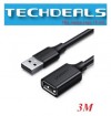 Ugreen 10317 USB2.0 A Male to A Female Extension 3M (US103-1
