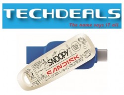 Sandisk Snoopy PhoneDrive 256GB DualDrive Blue