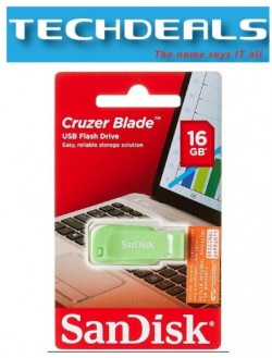 Sandisk SDCZ50C-016G Cruzer Blade 16GB USB2 Green