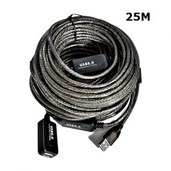 ATZ USB2.0 A-MALE TO A-FEMALE CABLE WITH BOOSTER 25M