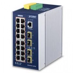 PLANET POE-167 IP30 Industrial L3 16-Port 10/100/1000T + 4-P