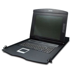 PLANET KVM-210-08M 17" 8-Port Combo VGA LCD KVM Switch: 1280