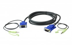 ATEN 2L-2502A 2m 2L2919 VGA Male to Male with Audio (30/60cm