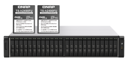QNAP TS-h2490FU-7232P-64G 24-Bay all-flash Network Attached 