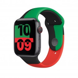 APPLE MUQ73FE/A 44mm Black Unity Sport Band - S/M