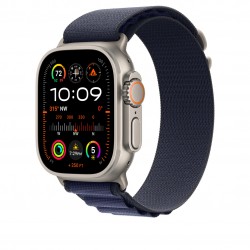 APPLE MXMX3FE/A 49mm Navy Alpine?Loop -?Small - Natural Tita