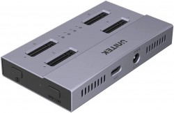 Unitek S1243BGY01-UK USB4 40Gbls 4-Bay M.2 SSD Docking Stati