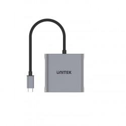 Unitek V1404A USB-C to Dual DP1.4 8K Adapter with MST,  Spac