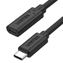 UNITEK C14086BK-1M 1M,  USB3.1 CM to C FM Extension Cable wi
