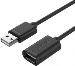 UNITEK Y-C449GBK 1.5M,  USB2.0 Type-A (M) to Type-A (F) Cabl