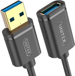 UNITEK Y-C458GBK 1.5M,  USB3.0 Type-A (M) to Type-A (F) Cabl