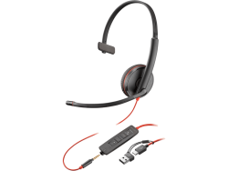Poly 8X227AA Poly Blackwire 3215 Monaural USB-C Headset +3.5