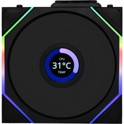 Lian Li 12TLLCD1B LIAN LI UNI FAN TL LCD 120-1 Black 